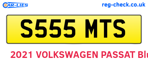 S555MTS are the vehicle registration plates.