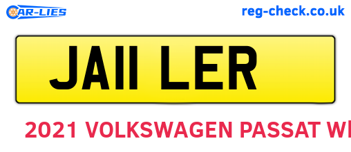 JA11LER are the vehicle registration plates.