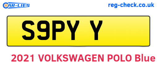 S9PYY are the vehicle registration plates.