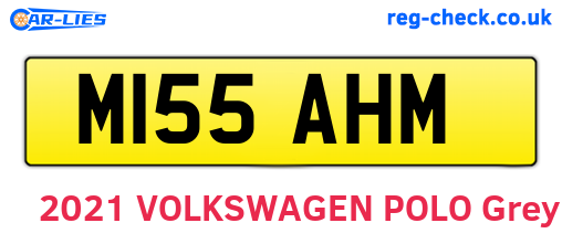M155AHM are the vehicle registration plates.