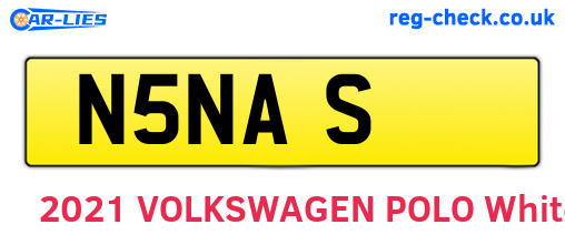 N5NAS are the vehicle registration plates.
