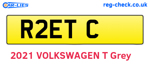 R2ETC are the vehicle registration plates.