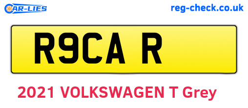 R9CAR are the vehicle registration plates.