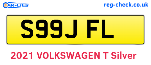 S99JFL are the vehicle registration plates.