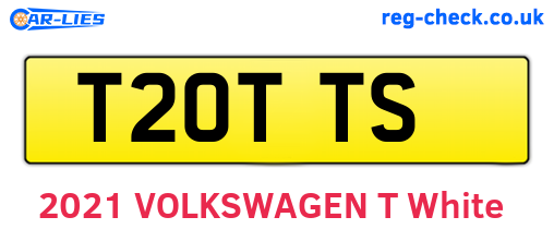 T20TTS are the vehicle registration plates.