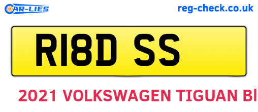 R18DSS are the vehicle registration plates.