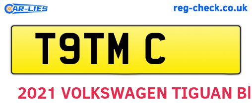 T9TMC are the vehicle registration plates.