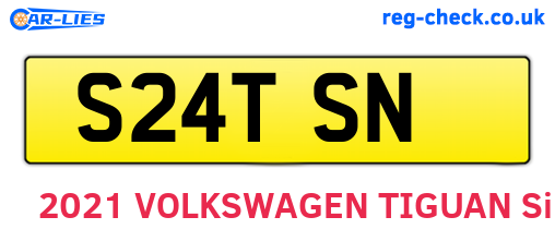 S24TSN are the vehicle registration plates.