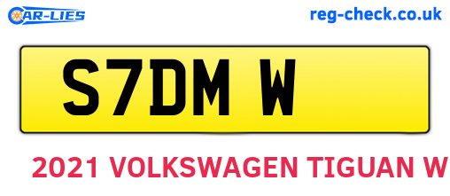 S7DMW are the vehicle registration plates.