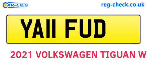 YA11FUD are the vehicle registration plates.