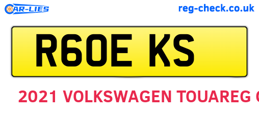 R60EKS are the vehicle registration plates.
