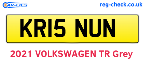 KR15NUN are the vehicle registration plates.