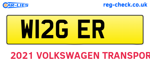 W12GER are the vehicle registration plates.