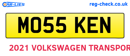 MO55KEN are the vehicle registration plates.