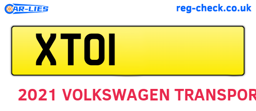 XTO1 are the vehicle registration plates.