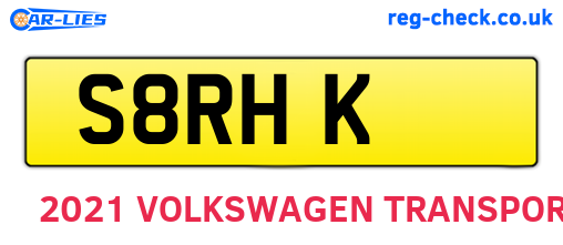 S8RHK are the vehicle registration plates.