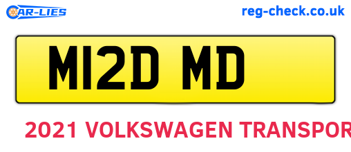 M12DMD are the vehicle registration plates.