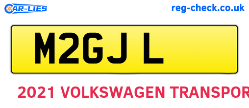 M2GJL are the vehicle registration plates.