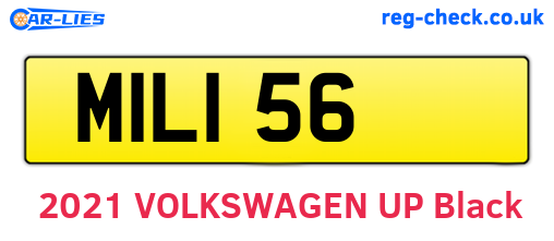 MIL156 are the vehicle registration plates.