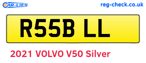 R55BLL are the vehicle registration plates.