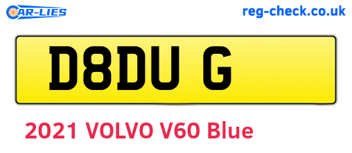 D8DUG are the vehicle registration plates.