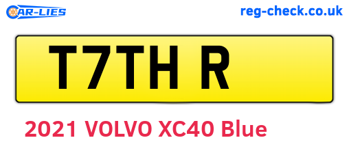 T7THR are the vehicle registration plates.