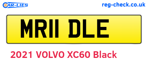 MR11DLE are the vehicle registration plates.
