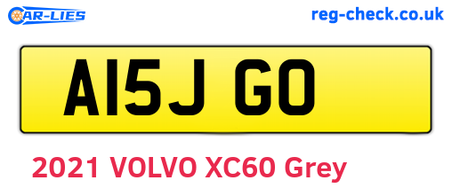 A15JGO are the vehicle registration plates.