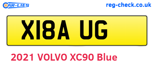 X18AUG are the vehicle registration plates.