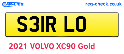 S31RLO are the vehicle registration plates.