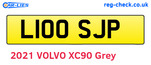 L100SJP are the vehicle registration plates.