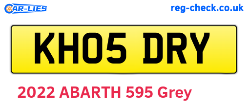 KH05DRY are the vehicle registration plates.
