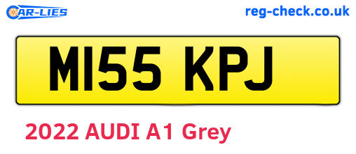 M155KPJ are the vehicle registration plates.