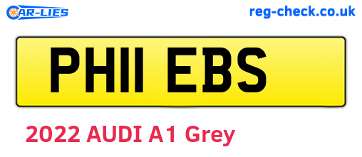 PH11EBS are the vehicle registration plates.