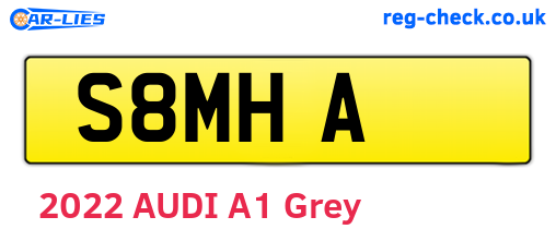 S8MHA are the vehicle registration plates.