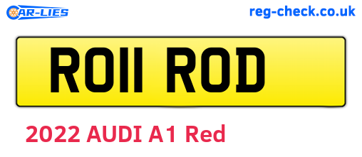 RO11ROD are the vehicle registration plates.