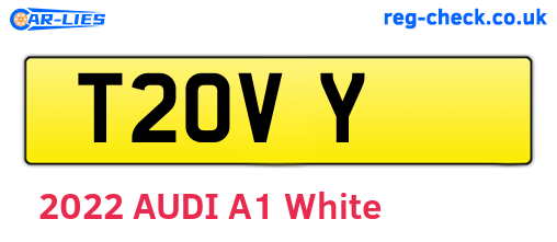 T2OVY are the vehicle registration plates.