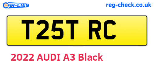 T25TRC are the vehicle registration plates.