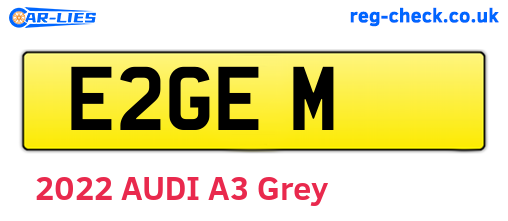 E2GEM are the vehicle registration plates.