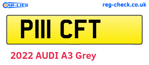 P111CFT are the vehicle registration plates.