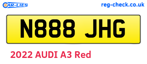 N888JHG are the vehicle registration plates.