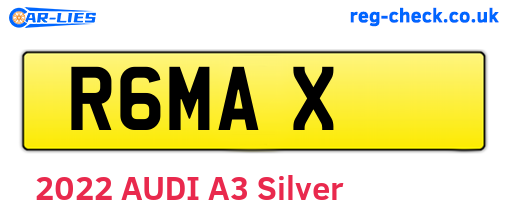 R6MAX are the vehicle registration plates.