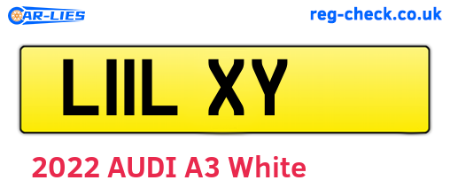 L11LXY are the vehicle registration plates.