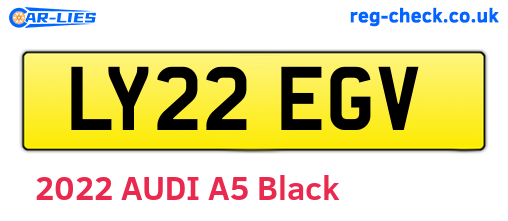 LY22EGV are the vehicle registration plates.