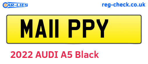 MA11PPY are the vehicle registration plates.