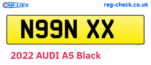 N99NXX are the vehicle registration plates.