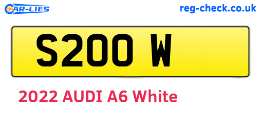 S2OOW are the vehicle registration plates.