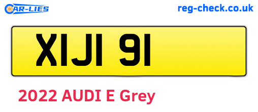 XIJ191 are the vehicle registration plates.