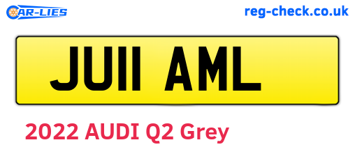 JU11AML are the vehicle registration plates.