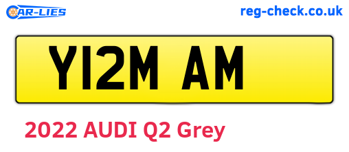 Y12MAM are the vehicle registration plates.